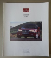 ROVER RANGE 1992 UK Mkt