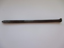 Medieval forged  tetrahedral nail.