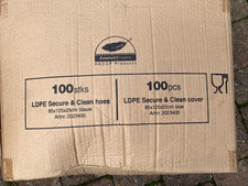 LDPE secure & clean pallet covers 100 blue BOX polythene protection