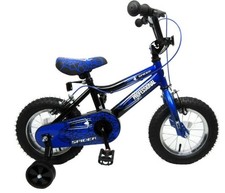 Spider Boys 12" Wheel Kids Bike Spiderman Style Web Graphics Blue & Black Age 3+