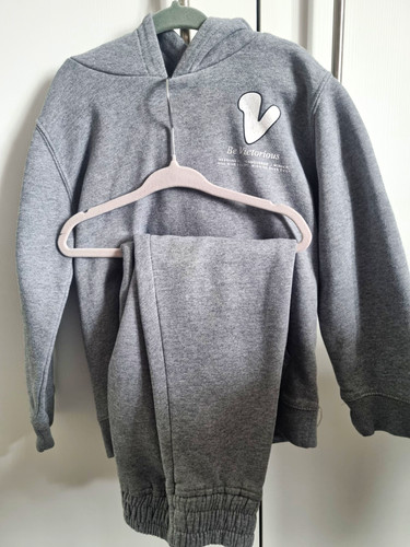 Grey hooded cotton boys - grey,