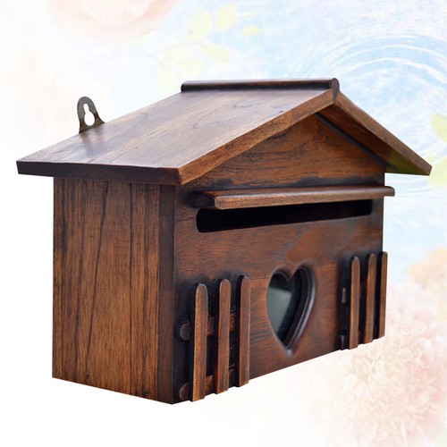 Wooden mailbox wall - wooden,
