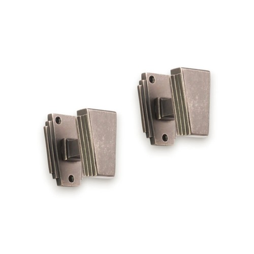 Art deco door knobs pair - art,