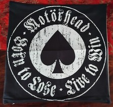 MOTORHEAD - 'BORN TO LOSE' LARGE CUSHION COVER (45 x 45cm) *ROCK *LEMMY *NEW