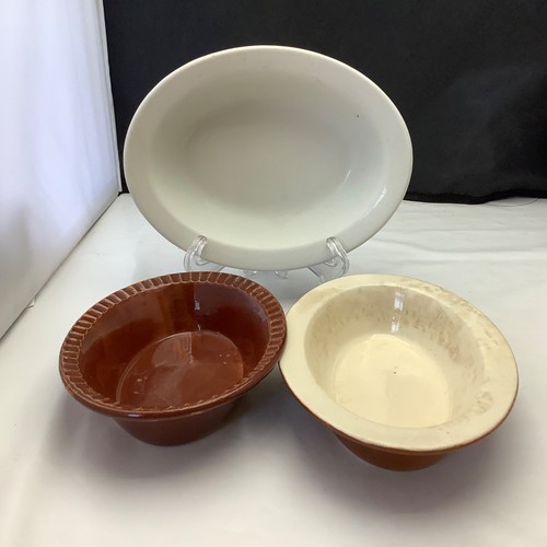 Antique pie dishes - dishes,
