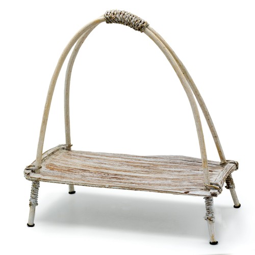Whitewash coconut leaf bowl - leaf,