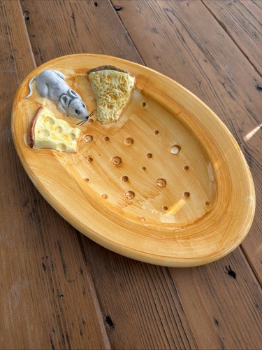 Italian ceramic mouse cheese - mouse,