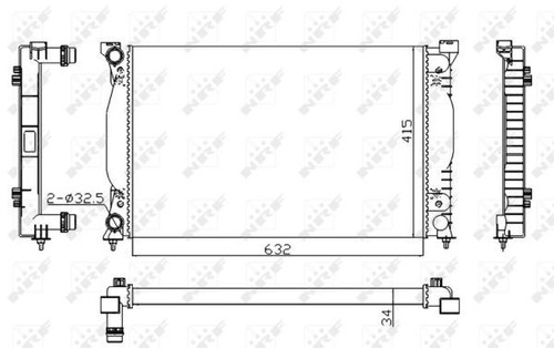 Nrf radiator for audi - for, tfsi