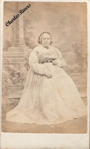 Cdv large lady dress - cdv,