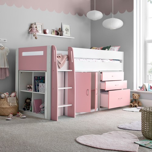 Lacy pink white wooden - pink, &