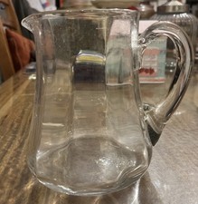 Vintage Glass Water Jug.  Art