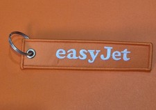 Airline Embroidered Cabin Crew Pilot Keyring Keychain Tag Easy Jet New