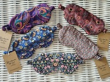 Liberty print blackout Sleep mask/eye mask. 100% silk