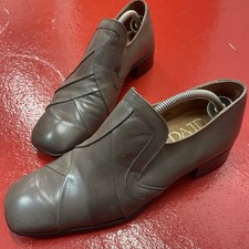 Vintage David Scott Slip On Grey Coloured Shoes Size 9