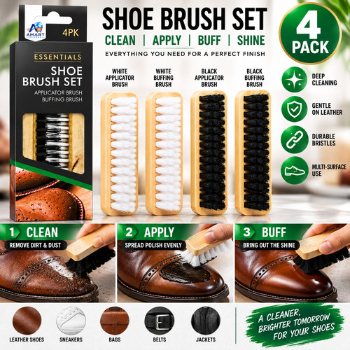 Shoe brush set cleaning - shoe,