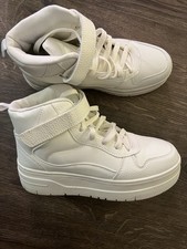 Primark white chunky hi top