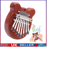 Kalimba Thumb Piano 8 Keys Finger Piano Portable Small Musical Instrument (bear)