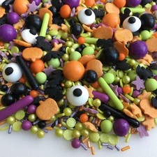 Halloween Cupcake Sprinkles Monster Mash Edible Cake Decorations Cookie Toppers