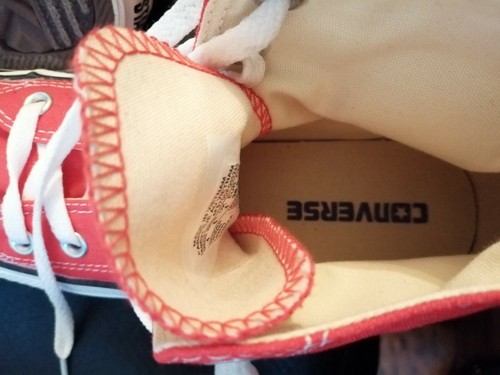 Ladies red converse - boots, with
