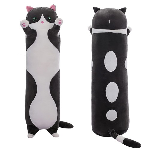 Long cat plush pillow - plush,