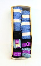 Box Of Vintage Knitting Wool/Yarn - Jaeger Summer Spun, Emu Candlelite