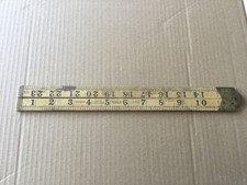 Rabone Boxwood & Brass Folding Ruler - No. 1168 - Split Hinge - 24inch - 2 Foot