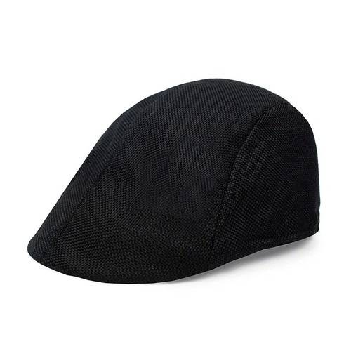 Cotton linen newsboy cap beret - cotton,