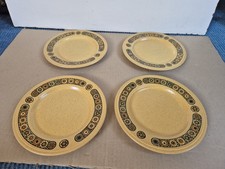 4 X Vintage Kiln Craft Bacchus Ironstone Side plates Retro VGC Farmhouse