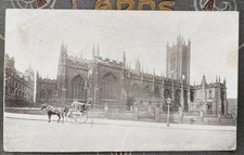 Manchester Cathedral Vintage Postcard c1910 Street Scene Brett Publications 