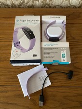 Fitbit Inspire HR  Lilac Watch  Fitness Tracker Heart Rate Sleep tracking used