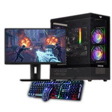 Gaming PC 22" Computer Bundle Intel Quad Core i5 16GB SSD+HDD Win 10 4GB GTX750