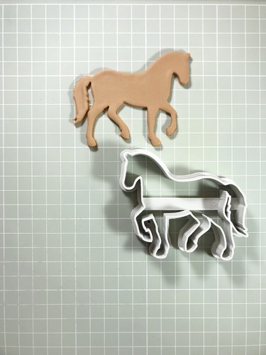 Horse fondant pastry cookie - fondant,,