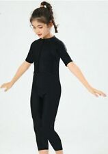 kids 3/4 Swim Costume Girls Islamic Swimsuit One Piece Swimwear Suit Pool Beach