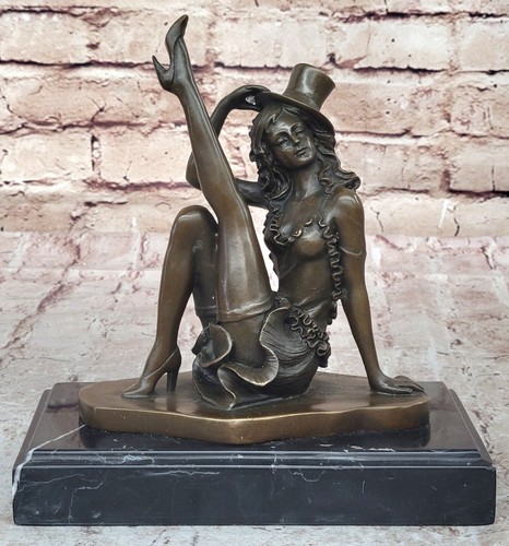 Real bronze sculpture sexy - sculpture,