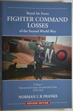 RAF FIGHTER COMMAND LOSSES OF THE SECOND WORLD WAR 1939-41. Aircraft, Cre, WW2