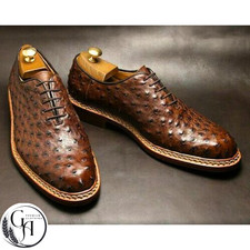 Bespoke Men’s Brown Ostrich