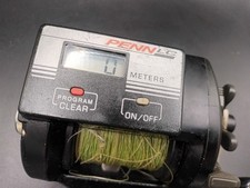 Penn 875 LC Digital Line Counter Fishing Reel Vintage *Working / Needs Service*