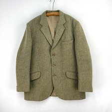 Christopher Dawes Derby Tweed Jacket Mens 44R Green Shooting Hacking Country