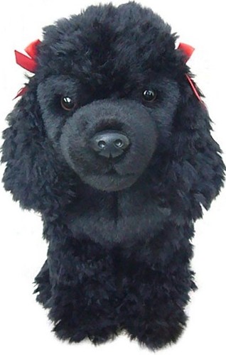 Black poodle plush - poodle, toy