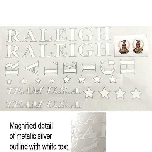 Raleigh team usa decal set - usa, for