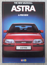 Vauxhall Astra Range Preview Brochure 1984 - L GL SR GTE 1200 1300 1600 1800i
