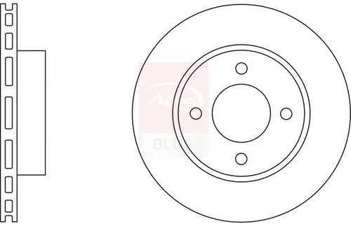 Brake discs pair vented - 2x,