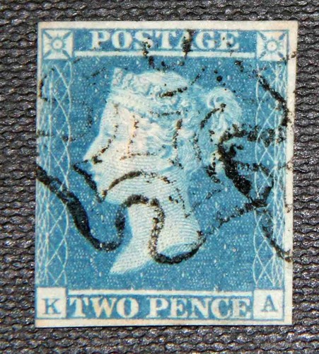 1841 2 penny blue - gb, qv