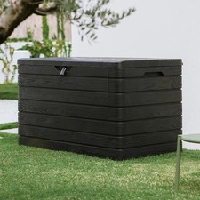 Toomax Dolomiti 970 Litre (256 Gallon) Outdoor Storage Deck Box in Black