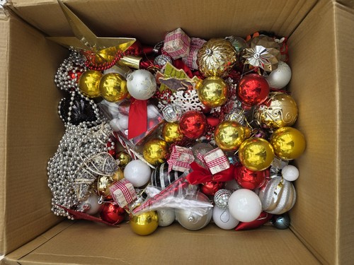 Christmas tree baubles - christmas,