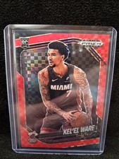 2024-25 Panini Prizm Black Basketball RC Checker Board Kel'el Ware #156 07/75