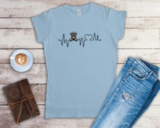 Cane Corso Heartbeat Ladies Fitted T Shirt Sizes Small-2XL