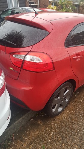 Kia rio black - black, headlight