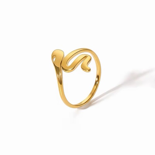 18k gold plated - plated, open
