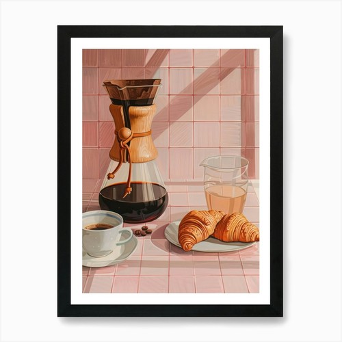Pink breakfast food chemex - pink,
